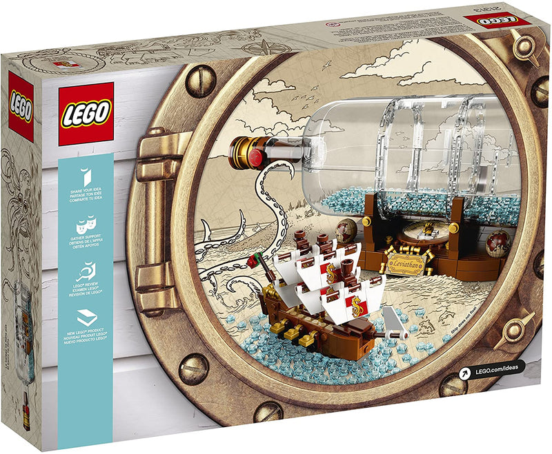 LEGO Ideas: Ship in a Bottle - 962 Piece Building Kit [LEGO, #21313]