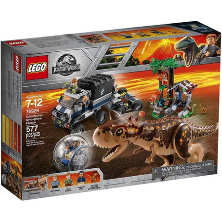 LEGO Jurassic World: Carnotaurus Gyrosphere Escape - 577 Piece Building Kit [LEGO, #75929]