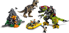 LEGO Jurassic World: T. Rex vs Dino-Mech Battle - 716 Piece Building Kit [LEGO, #75938]