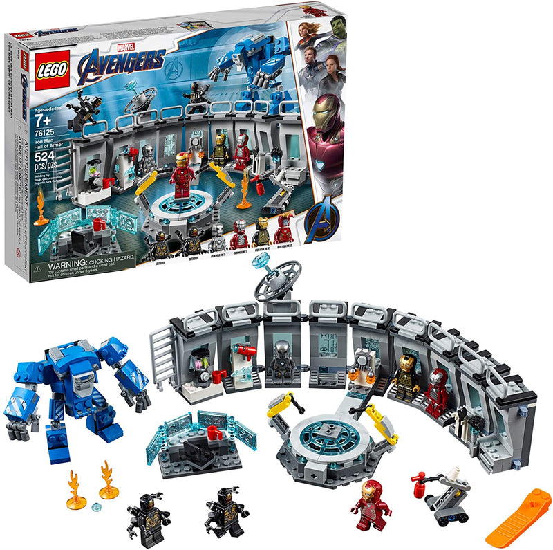 LEGO Marvel Avengers: Iron Man Hall of Armor - 524 Piece Building Kit [LEGO, #76125]