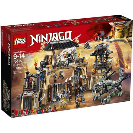 LEGO Ninjago: Masters of Spinjitzu - Dragon Pit - 1660 Piece Building Kit [LEGO, #70655]