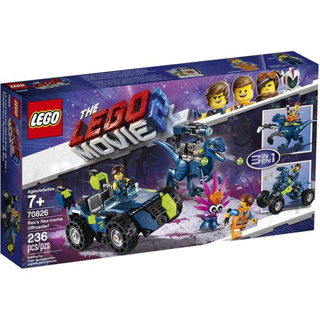 LEGO The LEGO Movie 2: Rex's Rex-treme Offroader! - 236 Piece Building Kit [LEGO, #70826]