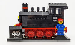 LEGO Iconic 40th Anniversary Steam Engine  - 188 Piece Building Kit [LEGO, #40370]