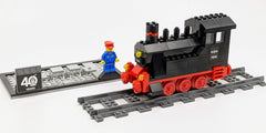 LEGO Iconic 40th Anniversary Steam Engine  - 188 Piece Building Kit [LEGO, #40370]