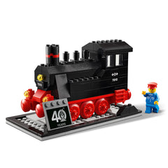 LEGO Iconic 40th Anniversary Steam Engine  - 188 Piece Building Kit [LEGO, #40370]