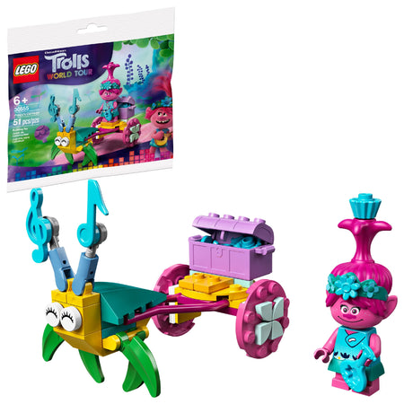 LEGO Trolls World Tour: Poppy's Carriage  - 51 Piece Building Kit [LEGO, #30555]