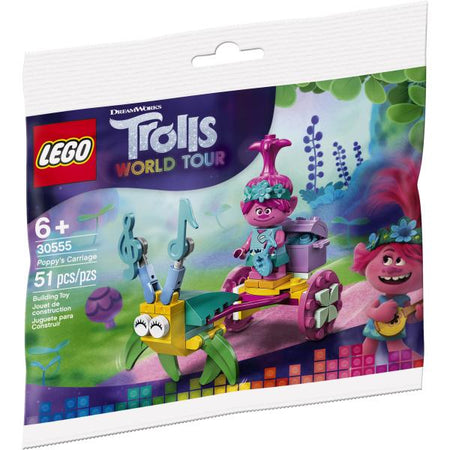 LEGO Trolls World Tour: Poppy's Carriage  - 51 Piece Building Kit [LEGO, #30555]