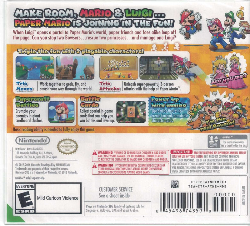 Mario & Luigi: Paper Jam [Nintendo 3DS]