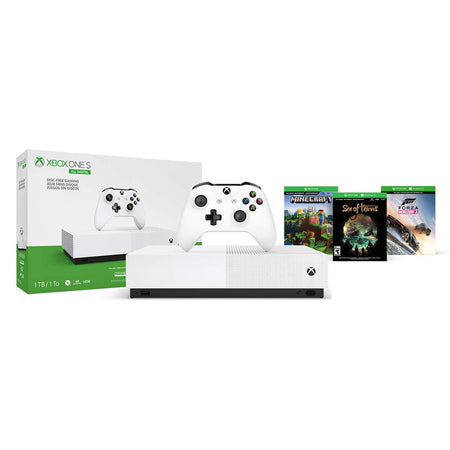 Microsoft Xbox One S All Digital Edition - Minecraft + Sea of Thieves + Forza Horizon 3 Bundle - 1TB [Xbox One System]