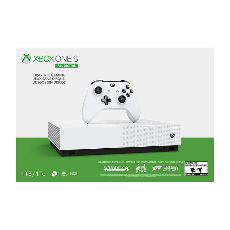 Microsoft Xbox One S All Digital Edition - Minecraft + Sea of Thieves + Forza Horizon 3 Bundle - 1TB [Xbox One System]
