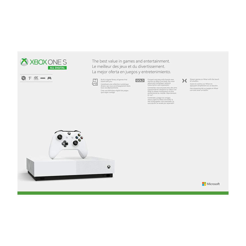 Microsoft Xbox One S All Digital Edition - Minecraft + Sea of Thieves + Forza Horizon 3 Bundle - 1TB [Xbox One System]