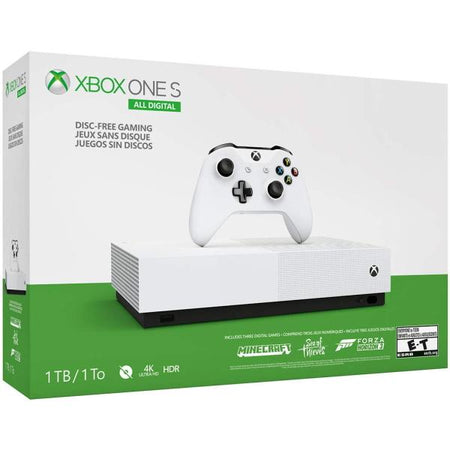 Microsoft Xbox One S All Digital Edition - Minecraft + Sea of Thieves + Forza Horizon 3 Bundle - 1TB [Xbox One System]
