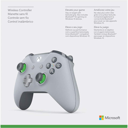 Xbox One Wireless Controller - Grey/Green [Xbox One Accessory]