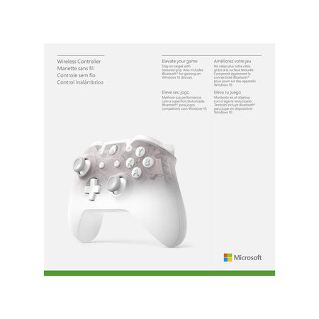 Xbox One Wireless Controller - Phantom White Special Edition [Xbox One Accessory]