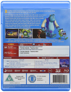 Disney Pixar Monsters University [3D + 2D Blu-Ray]