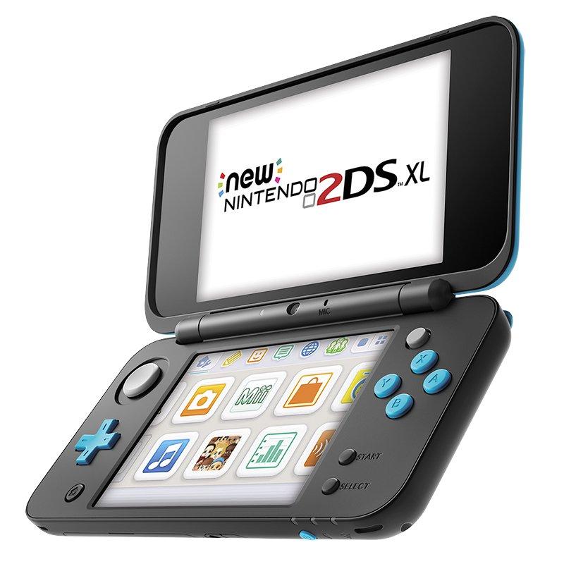 NEW Nintendo 2DS XL Console - Black + Turquoise [NEW Nintendo 2DS System]