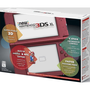 NEW Nintendo 3DS XL - Red [NEW Nintendo 3DS XL System]
