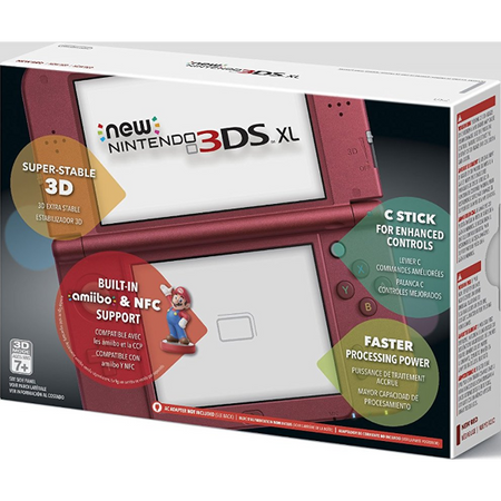 NEW Nintendo 3DS XL - Red [NEW Nintendo 3DS XL System]