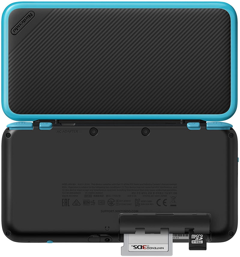 NEW Nintendo 2DS XL Console - Black + Turquoise - Includes Mario Kart 7 [NEW Nintendo 2DS System]