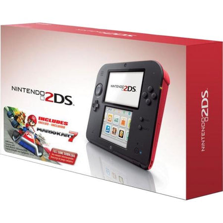 Nintendo 2DS Console - Crimson Red - Includes Mario Kart 7 [Nintendo 2DS System]