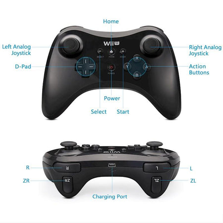 Nintendo Wii U Pro Controller - Black [Nintendo Wii U Accessory]