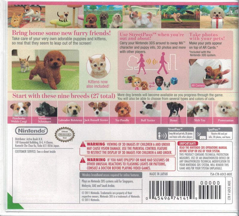 Nintendogs + Cats: Toy Poodle & New Friends [Nintendo 3DS]