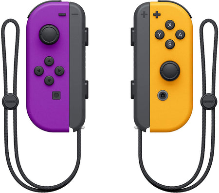 Nintendo Switch Joy-Con Controller Pair - Neon Purple & Orange [Nintendo Switch Accessory]