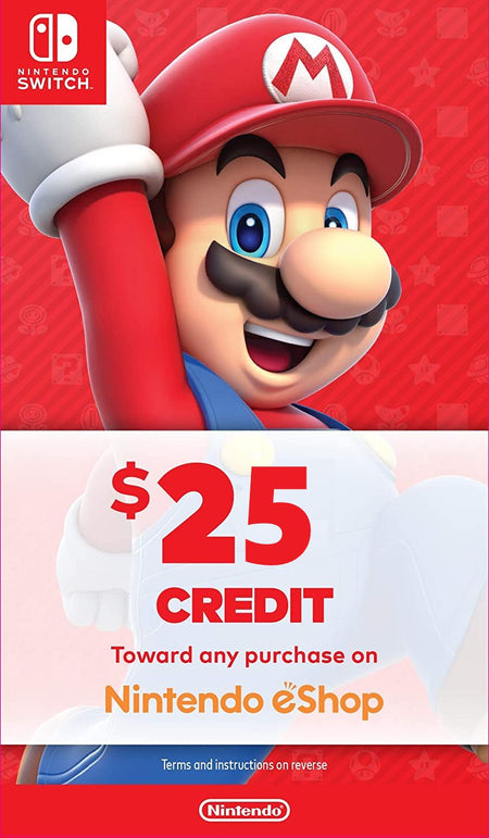 Nintendo Switch Console - Mario Red Joy-Con + Mario & Bowser Edition Carrying Case + $25 eShop Credit Bundle Edition [Nintendo Switch System]