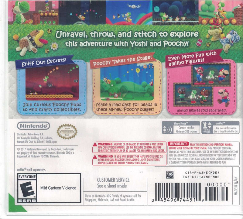Poochy and Yoshi's Woolly World [Nintendo 3DS]
