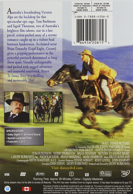 Return To Snowy River [DVD]