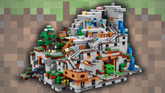LEGO Minecraft The Mountain Cave 2863 Piece Building Kit [LEGO, #21137]