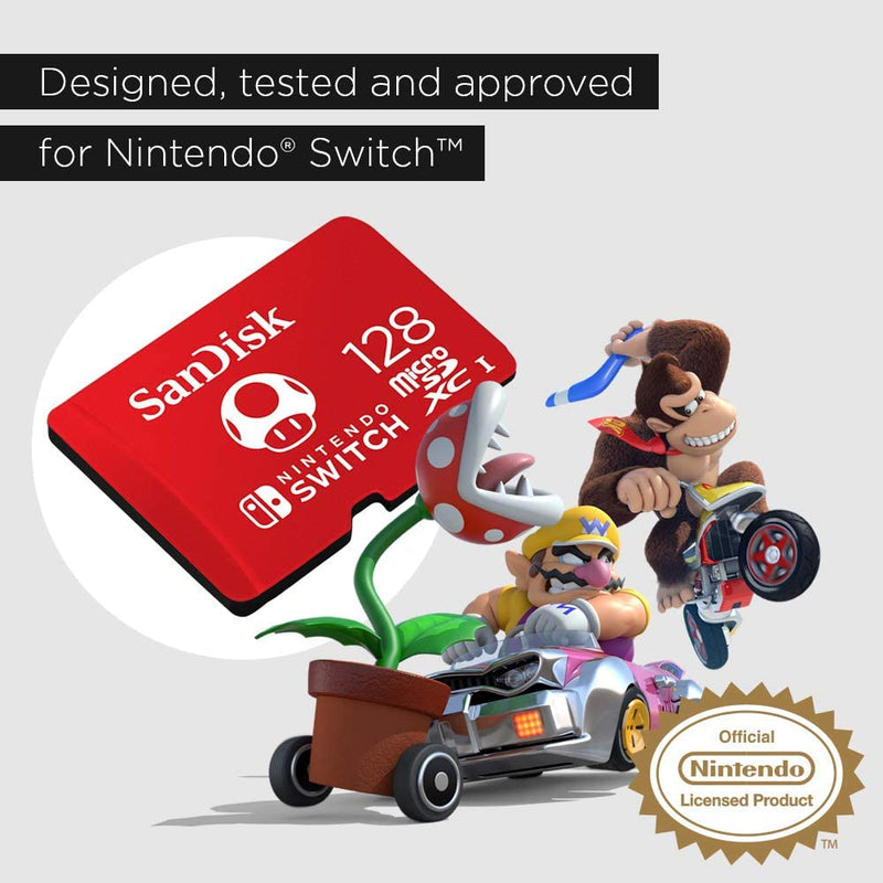 SanDisk 128GB MicroSDXC Memory Card [Nintendo Switch Accessory]