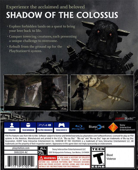 Shadow of the Colossus [PlayStation 4]
