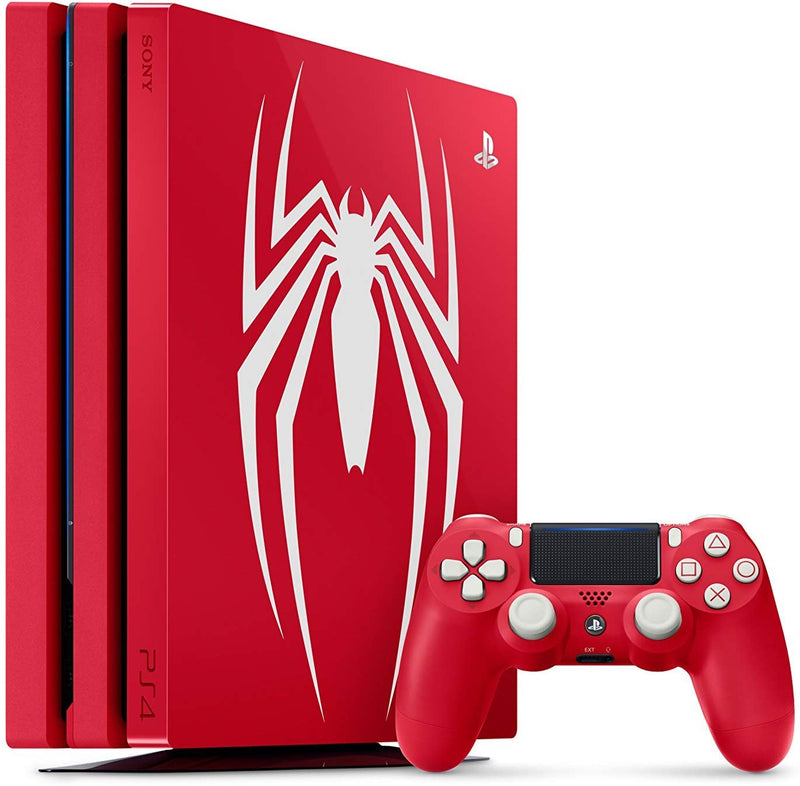 PlayStation 4 Pro Console - Limited Edition Amazing Red Marvel's Spider Man Bundle - 1TB [PlayStation 4 System]