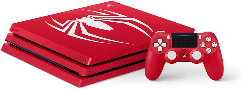PlayStation 4 Pro Console - Limited Edition Amazing Red Marvel's Spider Man Bundle - 1TB [PlayStation 4 System]