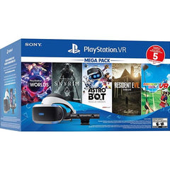 PlayStation VR Mega Pack - PlayStation VR WORLDS + The Elder Scrolls V: Skyrim VR + Astro Bot: Rescue Mission + Resident Evil 7: Biohazard + Everybody's Golf VR Bundle - PSVR [PlayStation 4]