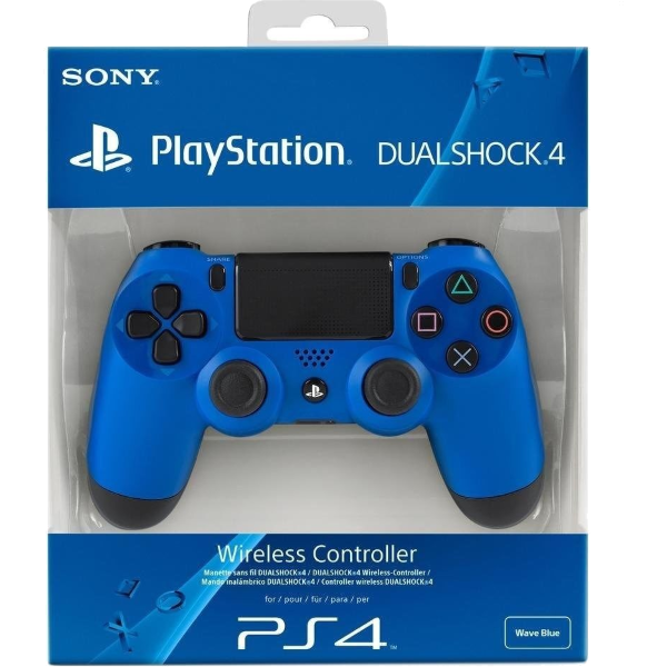 DualShock 4 Wireless Controller - Wave Blue [PlayStation 4 Accessory]