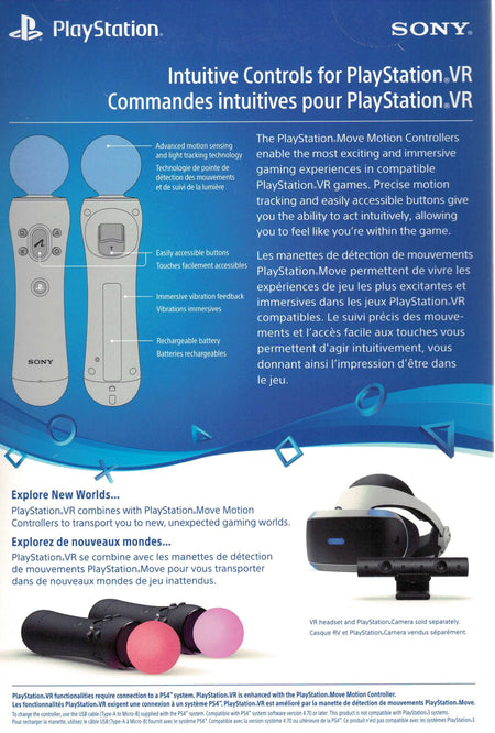 Sony PlayStation VR Move Motion Controller - 2 Pack [PlayStation 4 Accessory]