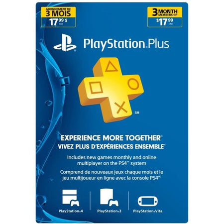 Sony PlayStation Plus Live 3-Month Membership Card [PlayStation Accessory]