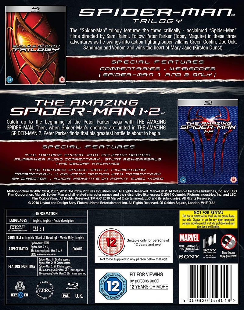 Spider-Man Five-Movie Collection [Blu-ray Box Set]