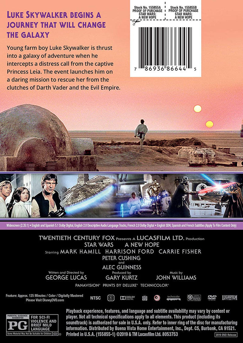 Star Wars: Episode IV - A New Hope [DVD]
