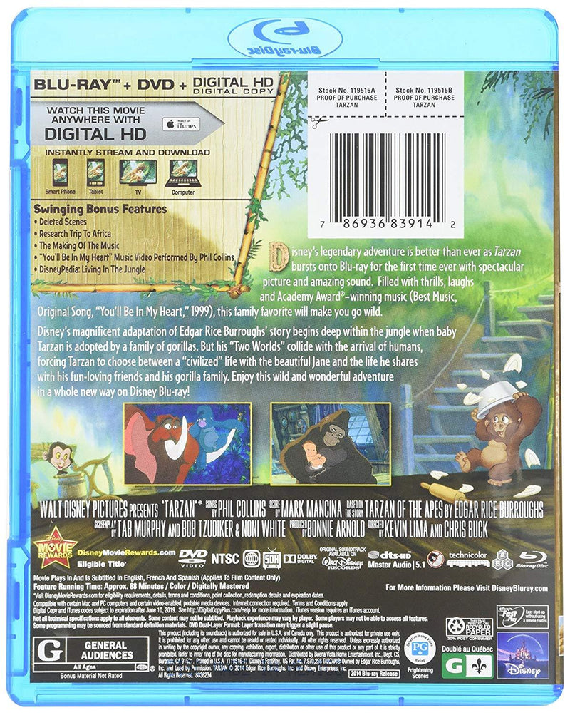 Disney's Tarzan - Special Edition [Blu-Ray + DVD + Digital]