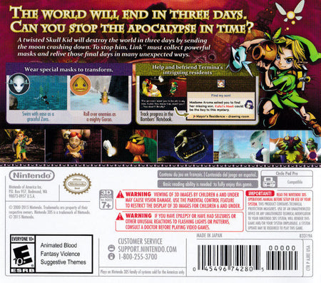 The Legend Of Zelda: Majora's Mask 3D [Nintendo 3DS]