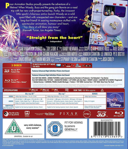 Disney Pixar Toy Story 4 [3D + 2D Blu-ray]