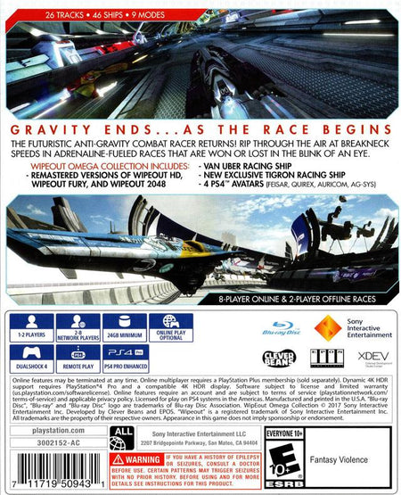 WipEout: Omega Collection [PlayStation 4]