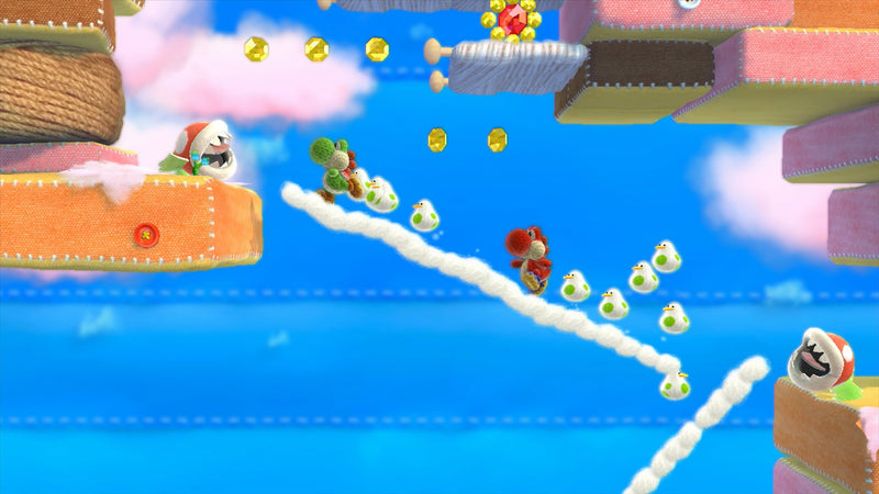 Yoshi's Woolly World + Light Blue Yarn Yoshi Amiibo [Nintendo Wii U]