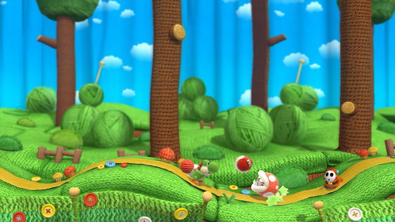 Yoshi's Woolly World + Light Blue Yarn Yoshi Amiibo [Nintendo Wii U]