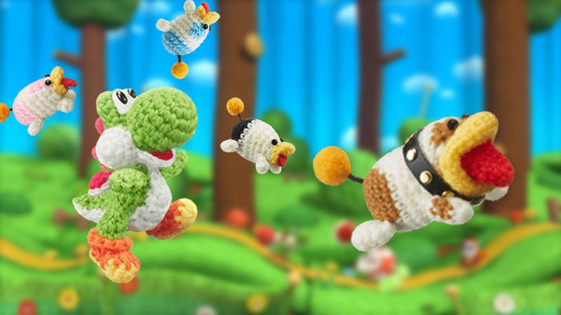 Yoshi's Woolly World + Light Blue Yarn Yoshi Amiibo [Nintendo Wii U]