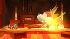 Yoshi's Woolly World + Light Blue Yarn Yoshi Amiibo [Nintendo Wii U]